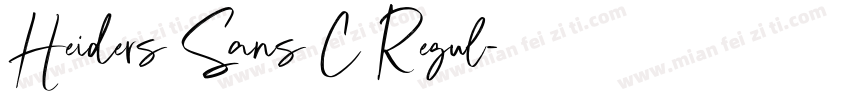 Heiders Sans C Regul字体转换